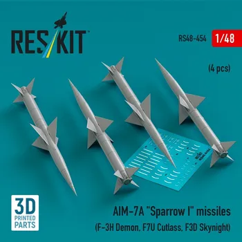 Plastikový model 1/48 AIM-7A 'Sparrow I' missiles (4 pcs.)