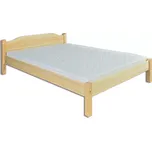 Dřevěná masivní postel 200x200 cm DN106 borovice masiv