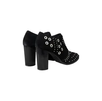 Dámské kozačky Geox Polokozačky D94EEB 00023 Černá 40