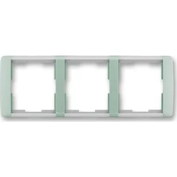 vypínač ELEMENT Trojrámeček vodorovný agáve/ledová bílá ABB 3901E-A00130 22