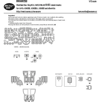 Plastikový model 1/72 Mask West.Sea King HC.4 HAR.3/Mk.43 BASIC