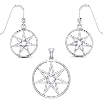Souprava šperků Elfí hvězda přívěsek a náušnice