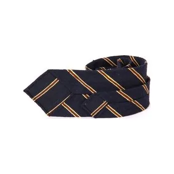 ELSNER Kravata BEZ PODSZEWKI Z JEDWABNEGO SZANTUNGU A5843 Tmavomodrá OS