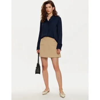 Dámská sukně Tommy Hilfiger Mini sukně WW0WW44994 Béžová Regular Fit 36