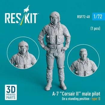 Plastikový model 1/72 A-7 'Corsair II' male pilot stand.position 1