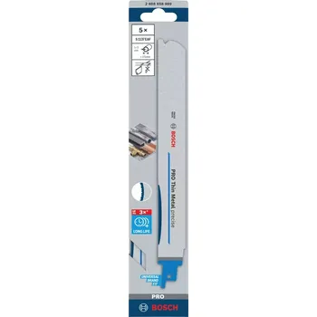 Pilový plátek 5x Pilový plátek do pily ocasky na kov a neželezný kov Bosch PRO THIN METAL PRECISE S1137EAF - 1.1x25x225mm (2608658989)