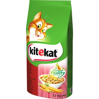 Krmivo pro kočku KITEKAT s hovězím masem a zeleninou 12 kg