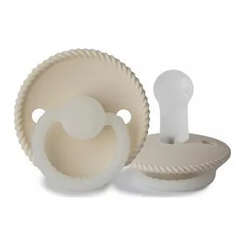 dudlíky CUMLÍK FRIGG ROPE CREAM NIGHT, +6M, SILIKÓN