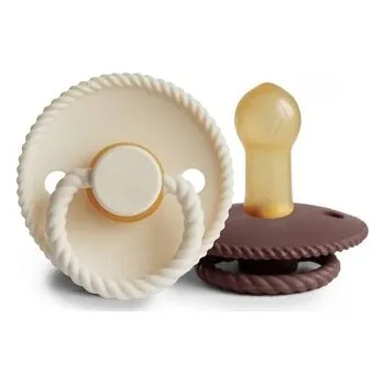 DVOJBALENIE CUMLÍKOV FRIGG ROPE CREAM/ COCOA, 6-18M, KAUČUK