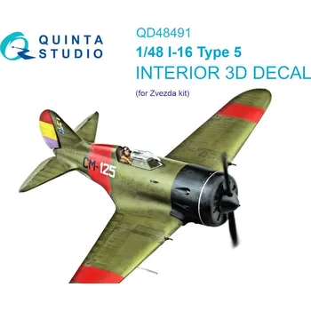 Plastikový model 1/48 I-16 3D-Printed&col.Interior (ZVE)