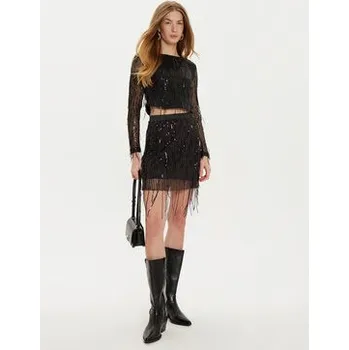 Dámská halenka ONLY Halenka Spacy 15331803 Černá Cropped Fit L