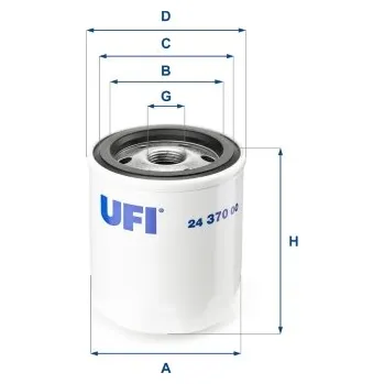 Palivový filtr Palivový filtr UFI 24.370.00