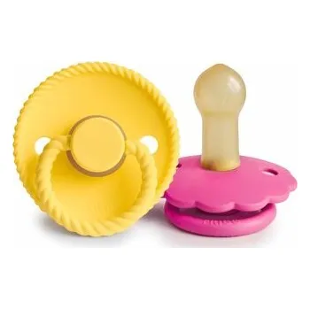 DVOJBALENIE CUMLÍKOV FRIGG ROPE/ DAISY SUNFLOWER/ FUCHSIA, 6-18M, KAUČUK