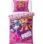 Carbotex Mikroplyšové povlečení Tlapková Patrola Odvážné Záchranářky 140x200, 70x90 cm