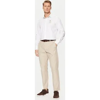 La Martina Košile ZMCG30 PP483 Bílá Regular Fit XXL