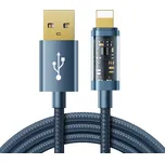 Joyroom S-UL012A20 USB kabel - iPhone Lightning / 2m / 2,4A modrý
