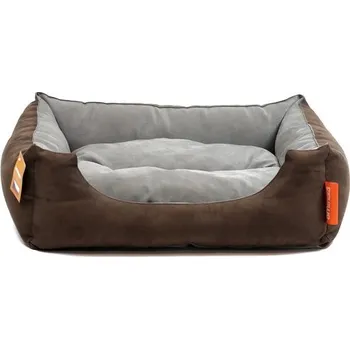 Pelíšek pro psa Aminela pelíšek s polštářem S hnědá/šedá 60x50cm