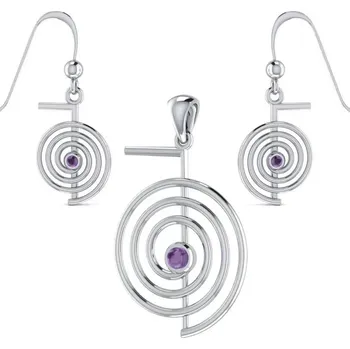 Přívěsek Cho Ku Rei stříbrný přívěšek a náušnice