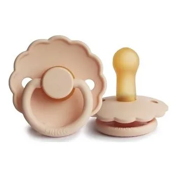 dudlíky CUMLÍK FRIGG DAISY PINK CREAM, +6M, KAUČUK