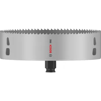 Pilová děrovka Vrtací korunka - děrovka na měkké dřevo, sádrokarton, plasty, neželezné kovy a kovové trubky Bosch PRO MULTI MATERIAL PC PLUS - 177x44mm, 8% kobaltu, rychlořezná ocel, beznástrojový upínací systém Power Change Plus (2608594421)