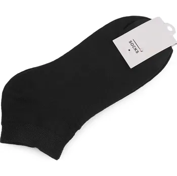 Dámské ponožky Bavlněné ponožky kotníkové unisex, malé, 3 černá