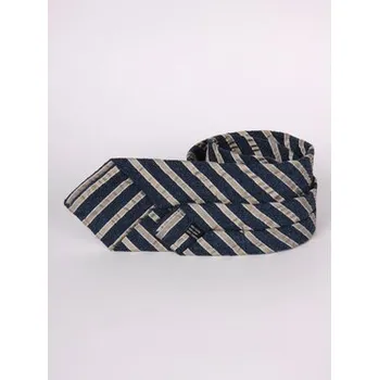 ELSNER Kravata JEDWAB ŻAKARD A1149 Tmavomodrá OS