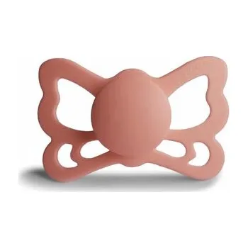 dudlíky ANATOMICKÝ CUMLÍK FRIGG BUTTERFLY PRETTY IN PEACH, 6-18M, SILIKÓN