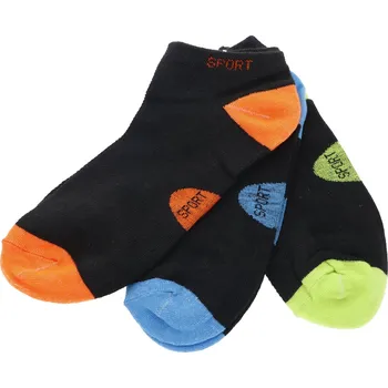 Pánské ponožky PESAIL Kotníkové ponožky 3 pack různé barvy 35-38 Sport