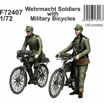Plastikový model 1/72 Wehrmacht Soldiers with Military Bicycles