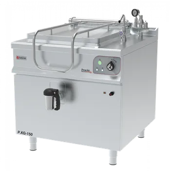 Plynový zářič Plynový varný kotel hranatý, dvouplášťový 150 l | GASTROHAAL, P.KG-150