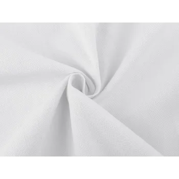 Bavlněná látka / plátno kanvas, malé, 1 bílá