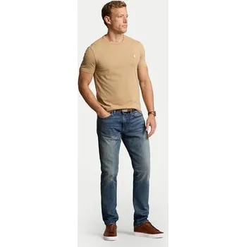 Pánská móda Polo Ralph Lauren T-Shirt 710671438329 Béžová Custom Slim Fit XXL