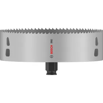 Pilová děrovka Vrtací korunka - děrovka na měkké dřevo, sádrokarton, plasty, neželezné kovy a kovové trubky Bosch PRO MULTI MATERIAL PC PLUS - 168x44mm, 8% kobaltu, rychlořezná ocel, beznástrojový upínací systém Power Change Plus (2608594420)