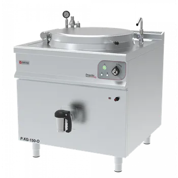 Plynový zářič Plynový varný kotel kulatý, dvouplášťový 150 l | GASTROHAAL, P.KG-150-O