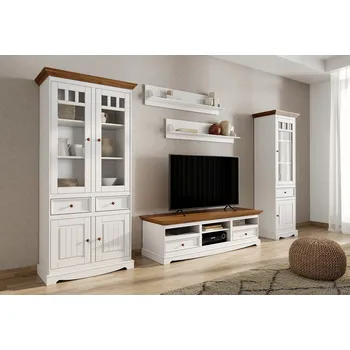 Obývací stěna Obývací sestava LUNO 1 bílá/dub