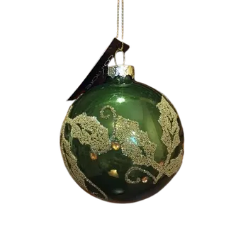 Vánoční ozdoba Vánoční ozdoba - koule zelená ø 8 cm 27721361 27721361