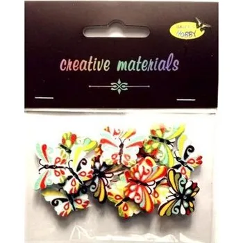 Set školních potřeb Guziki ozdobne Motyle 3 24x17mm 15szt