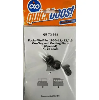 Plastikový model 1/72 Fw 190D-11/12/13 cowling&cooling flaps opened
