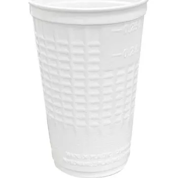 Jednorázové nádobí kelímek XPP 250 ml, pr.78 mm - bílý (50 ks/balení)