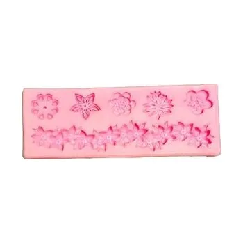 Set školních potřeb Forma silikonowa kwiaty i kwiatowa girlanda