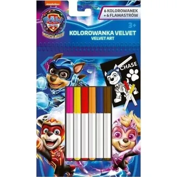 Set školních potřeb Zestaw kolorowanek z flamastrami 12el Psi Patrol