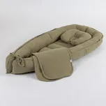 Tulimese Hnízdečko mušelínové olivové VARIANTY PROVEDENÍ HNÍZDEČKA: HNÍZDEČKO SOUPRAVA