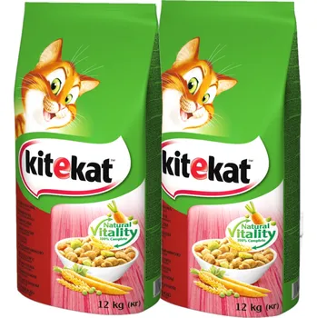 Krmivo pro kočku KITEKAT s hovězím masem a zeleninou 2x12kg