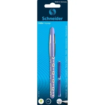 Schneider Pen Voyage plnicí pero M + 2 bombičky mix barev