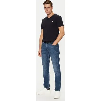 Pánské oblečení Guess T-Shirt M2YI32 J1314 Tmavomodrá Slim Fit XS