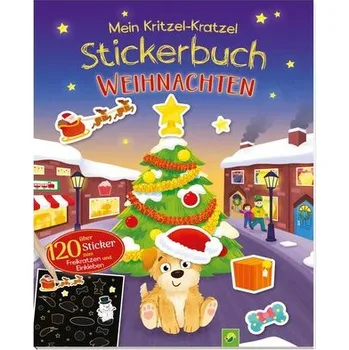 První čtění Mein Kritzel-Kratzel-Stickerbuch Weihnachten