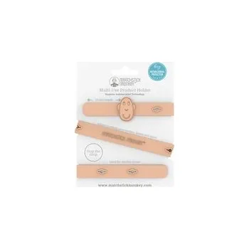 dudlíky MULTIFUNKČNÝ HOLDER MATCHSTICK MONKEY DUSTY PINK