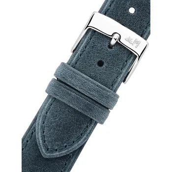 Řemínek na hodinky Kožený řemínek Morellato Kahlo 6022E23.064 M, modrý