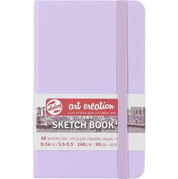 Výtvarný papír Skicák Art Creation fialový, 140 g/m2, 80 stran - 9 x 14 cm