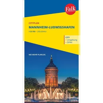 Falk Cityplan Mannheim-Ludwigshafen 1:22.500